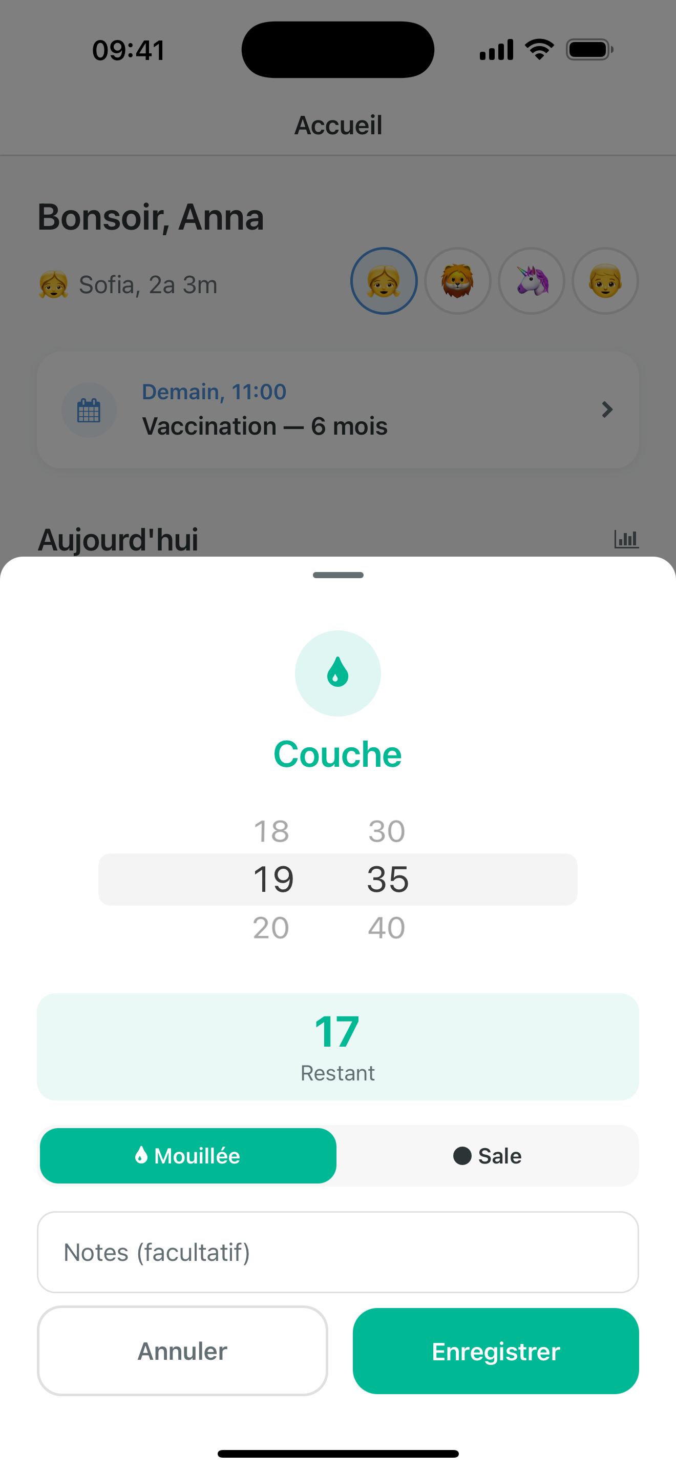 Stock de couches