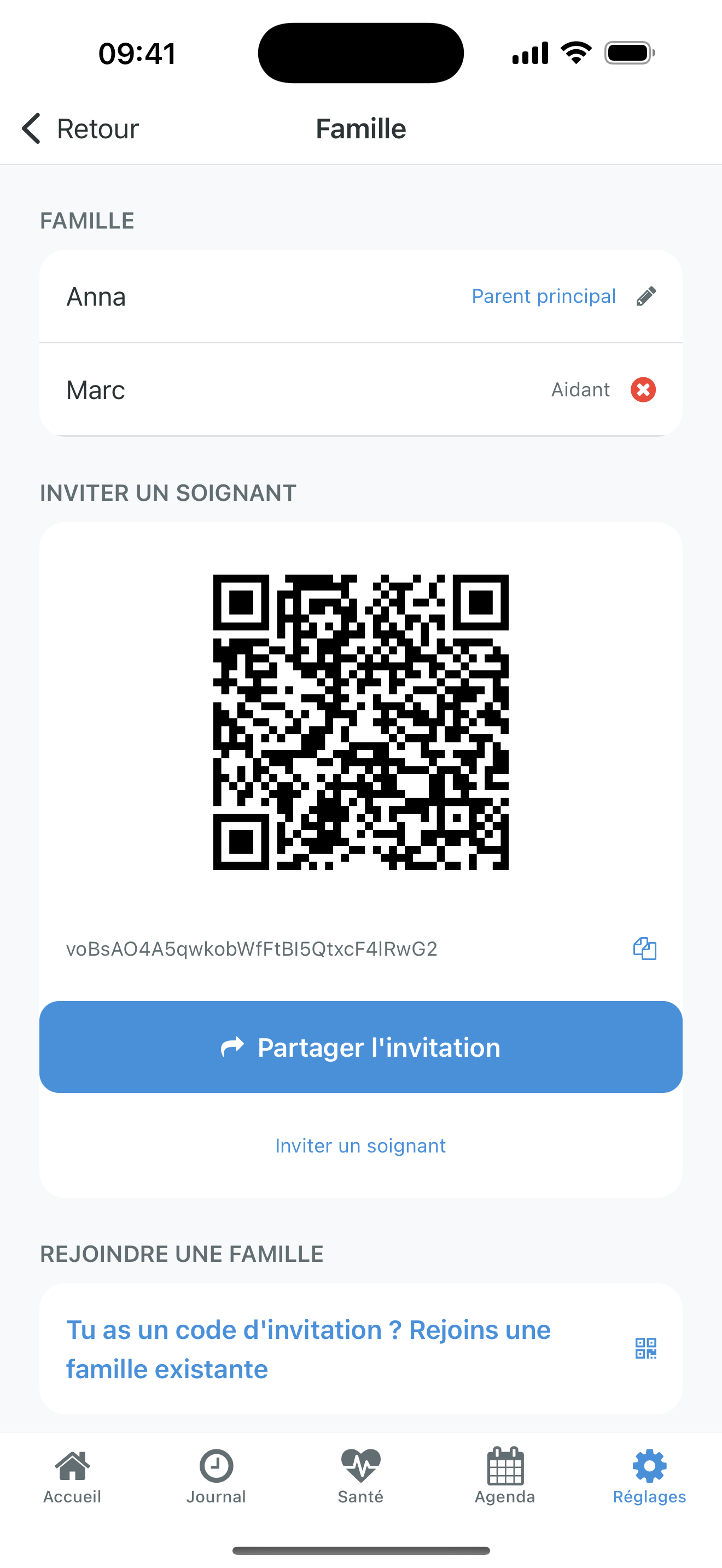 Partage en famille